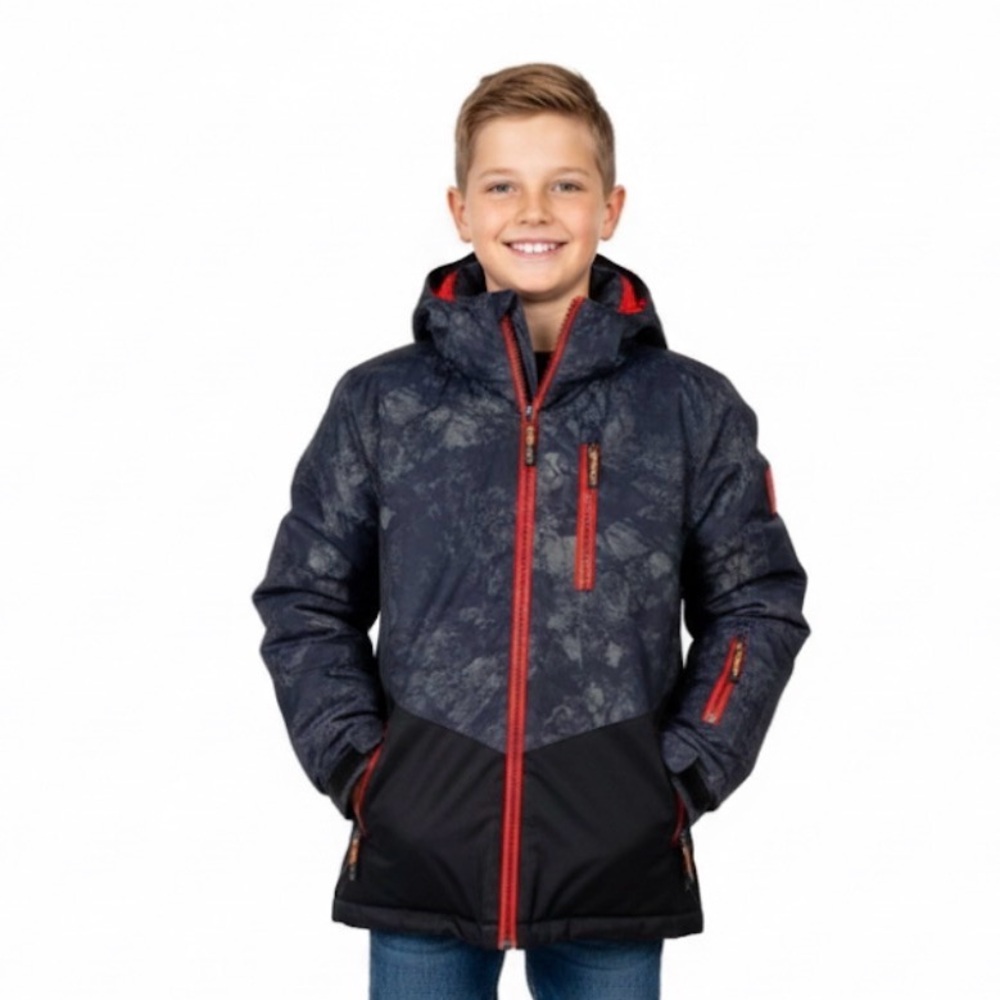 Ripzone Youth Medium Boy’s 8K Breathable Waterproof Black Winter Snow Jacket
